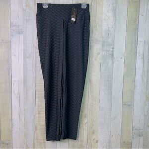 L/XL Cinch Bubble Butt Cropped Pants Athletic Black